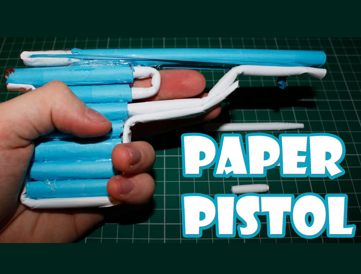 How to make a paper gun that shoots   diy projects for 