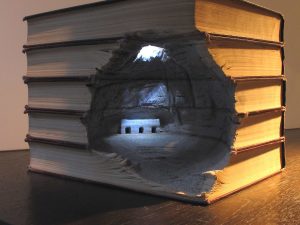 Carved Book Landscapes by Guy Laramée