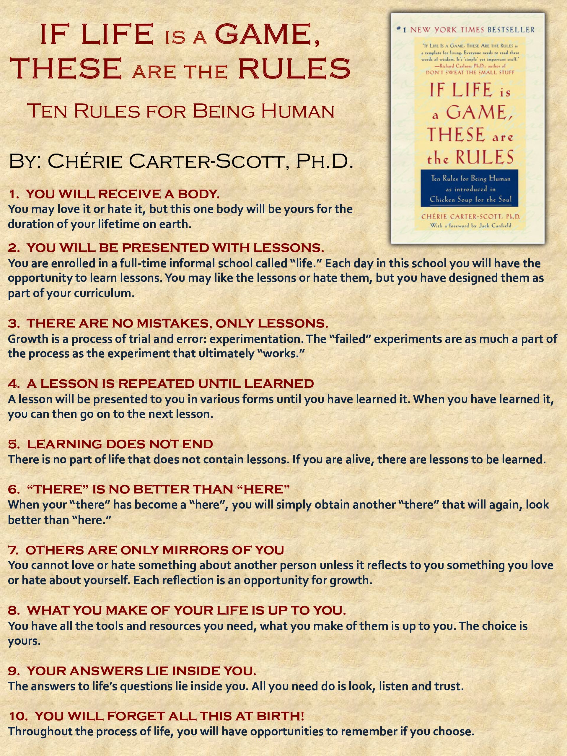 VISUAL | Rules for being human