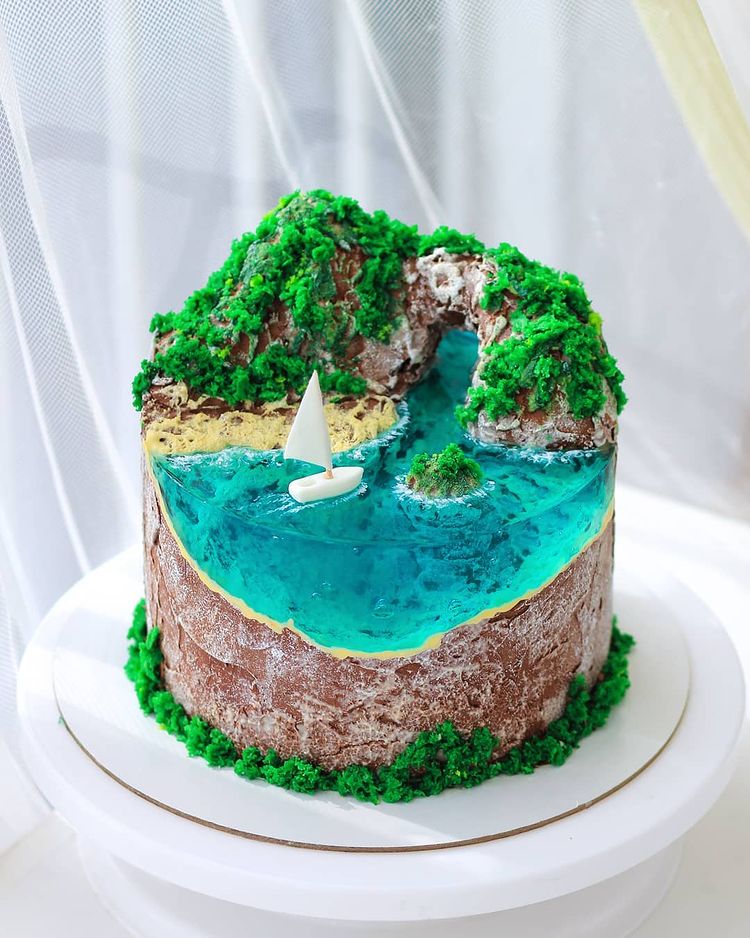 Island Cake or Island Jelly Cake