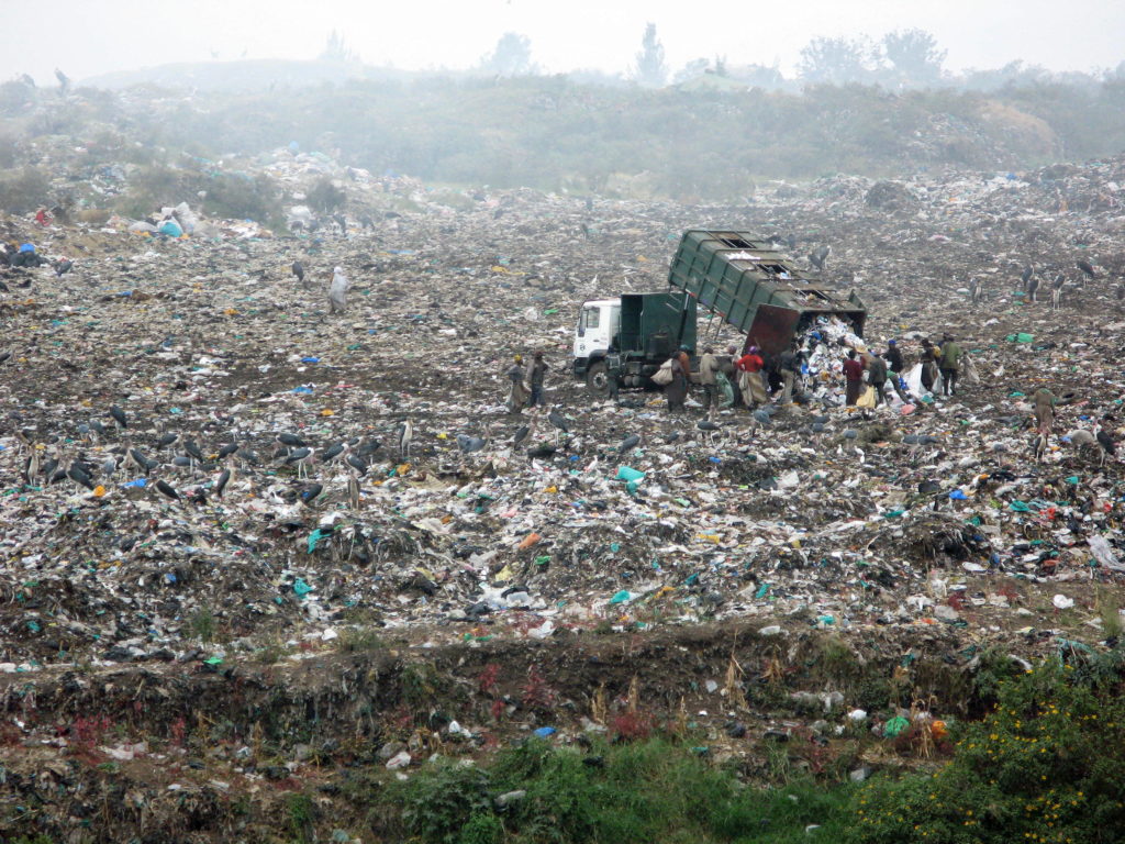 Dandora Landfill, situated on the outskirts of Nairobi, is the city's main dumping ground.