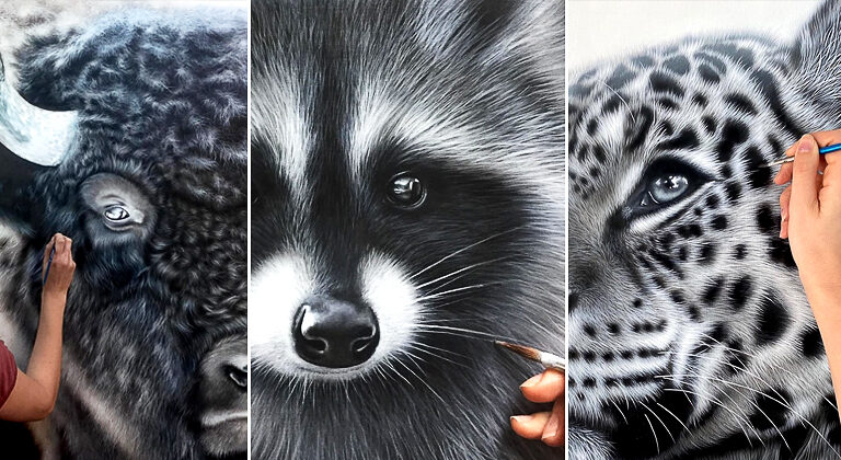 Talented Wildlife Artist Creates Mind-Blowing Animal Paintings That Look Just Like Beautiful Photos